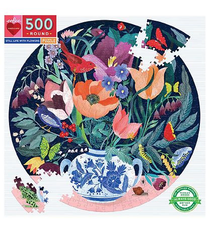 Eeboo Puzzle - 500 Pieces - Still Life With Flowers