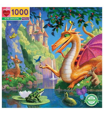 Eeboo Puzzle - 1000 Pieces - Kind Dragon Eeboo Puzzle - 1000 Pieces - Kind Dragon