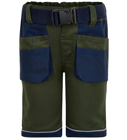 Minymo Work Shorts - Green/Navy