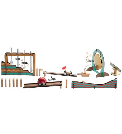 Djeco Ball Track - Wood - Zig & Go - 52 parts - Music