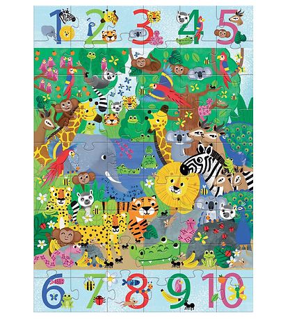 Djeco Reuzenpuzzel - 54 Bakstenen - 70x50 cm - Jungle Djeco Reuzenpuzzel - 54 Bakstenen - 70x50 cm - Jungle