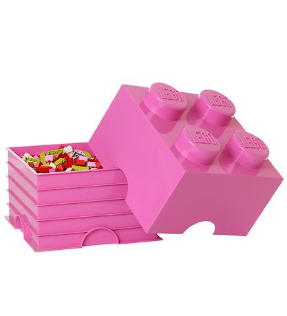 LEGO® Storage Storage Box - 4 Knobs - 25x25x18 - Pink