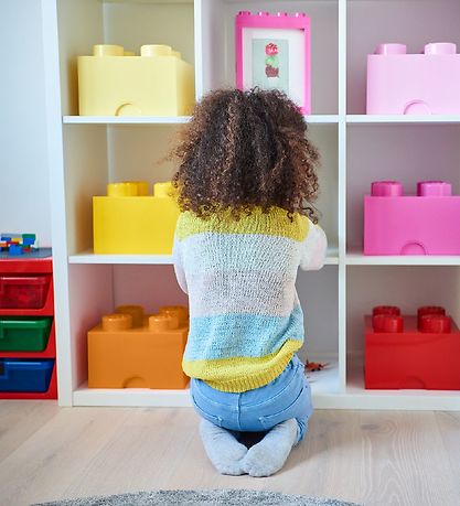 LEGO® Storage Geymslukassi - 4 Hnúðar - 25x25x18 - Bleikt LEGO® Storage Geymslukassi - 4 Hnúðar - 25x25x18 - Bleikt