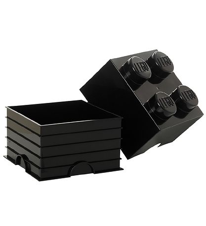 Boîte de rangement LEGO® Storage - 4 Boutons - 25x25x18 - Noir Boîte de rangement LEGO® Storage - 4 Boutons - 25x25x18 - Noir
