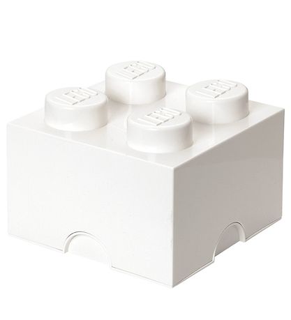 LEGO® Storage Storage Box - 4 Knobs - 25x25x18 - White LEGO® Storage Storage Box - 4 Knobs - 25x25x18 - White