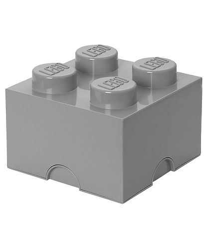 LEGO® Storage Förvaringslåda - 4 Knoppar - 25x25x18 - Ljusgrå
