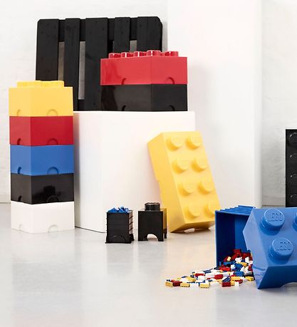 LEGO® Storage Oppbevaringsboks - 4 Knopper - 25x25x18 - Blå