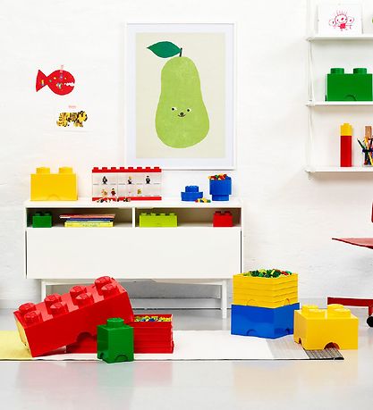 LEGO® Storage Storage Box - 4 Knobs - 25x25x18 - Blue LEGO® Storage Storage Box - 4 Knobs - 25x25x18 - Blue