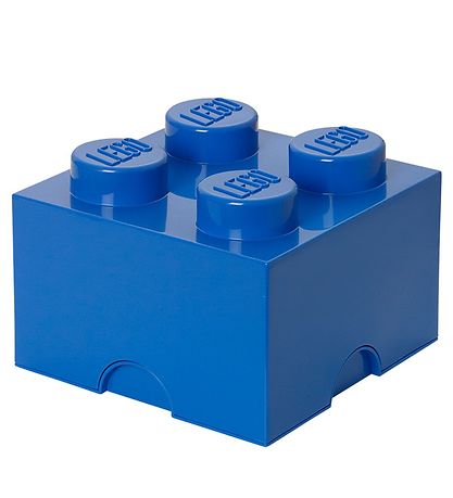 LEGO® Storage Oppbevaringsboks - 4 Knopper - 25x25x18 - Blå
