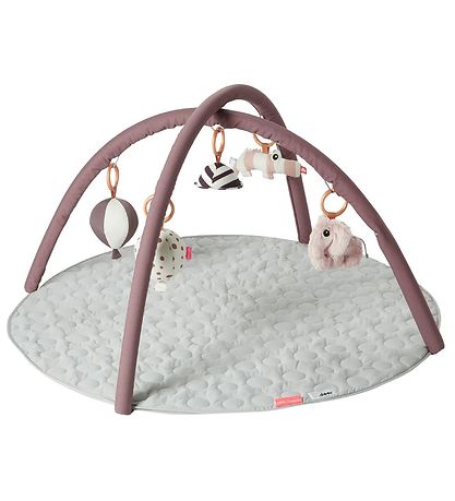 Done By Deer Activity Play Mat - Quilted - Dark Rose Done By Deer Activity Play Mat - Quilted - Dark Rose