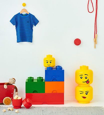LEGO® Storage Säilytyslaatikko - 4 Silmukat - 25x25x18 - Vihreä