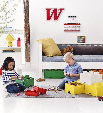 LEGO® Storage Säilytyslaatikko - 4 Silmukat - 25x25x18 - Vihreä