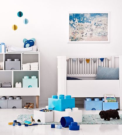 LEGO® Storage Säilytyslaatikko - 4 Silmukat - 25x25x18 - vesisin LEGO® Storage Säilytyslaatikko - 4 Silmukat - 25x25x18 - vesisin