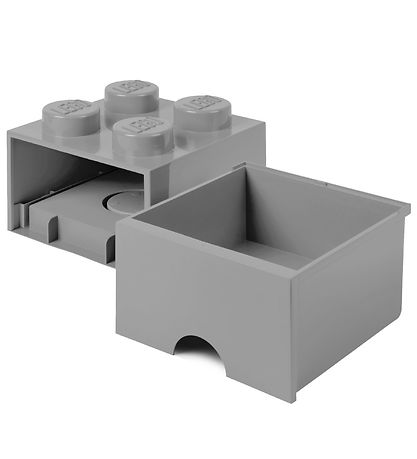 LEGO® Storage Förvaringslåda - 4 Knoppar - 25x25x18 - Grå