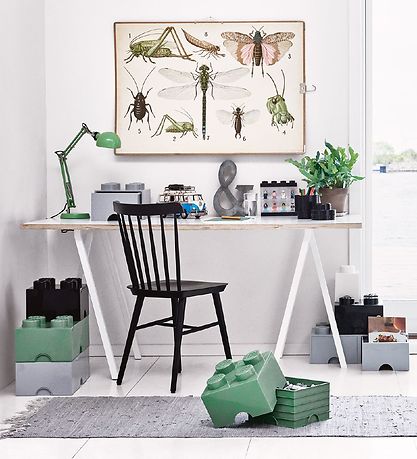 LEGO® Storage Förvaringslåda - 4 Knoppar - 25x25x18 - Grå