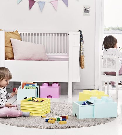 LEGO® Storage Storage Drawer - 4 Knobs - 25x25x18 - Light Purple