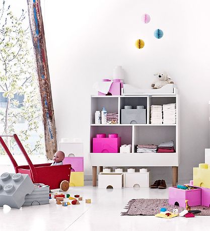 LEGO® Storage Storage Drawer - 4 Knobs - 25x25x18 - Light Purple