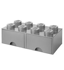 LEGO® Storage Storage Drawer - 8 Knobs - 50x25x18 - Grey LEGO® Storage Storage Drawer - 8 Knobs - 50x25x18 - Grey