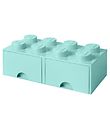 Tiroir de stockage LEGO® Storage - 8 Boutons - 50x25x18 - Bleu d Tiroir de stockage LEGO® Storage - 8 Boutons - 50x25x18 - Bleu d