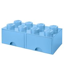 LEGO® Storage Storage Drawer - 8 Stud - 50x25x18 - Light Blue LEGO® Storage Storage Drawer - 8 Stud - 50x25x18 - Light Blue