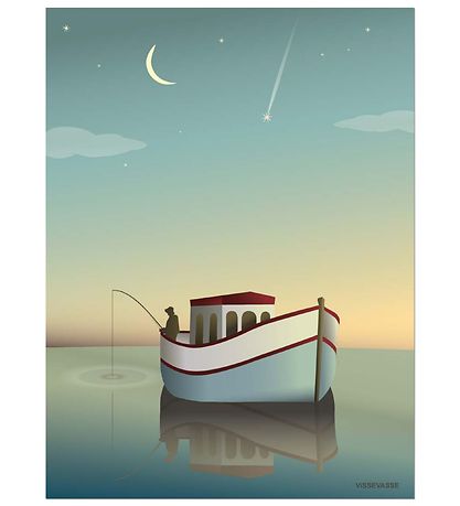 Vissevasse Poster - 50x70 - Fisherman Vissevasse Poster - 50x70 - Fisherman