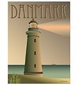 Vissevasse Poster - 50x70 - Denmark - Lighthouse Vissevasse Poster - 50x70 - Denmark - Lighthouse