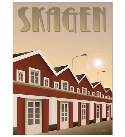 Vissevasse Poster - 50x70 - Skagen - Harbour Vissevasse Poster - 50x70 - Skagen - Harbour