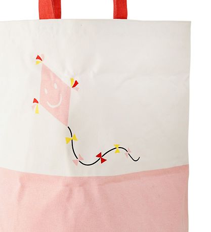 Bloomingville Oppbevaringskurv - 54 cm - Hvit/Rosa m. Drage Bloomingville Oppbevaringskurv - 54 cm - Hvit/Rosa m. Drage