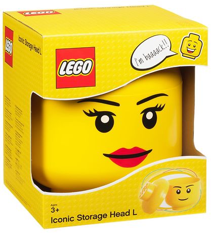 LEGO® Storage Geymslukassi - Stór - Höfuð - 27 cm - Stelpa LEGO® Storage Geymslukassi - Stór - Höfuð - 27 cm - Stelpa