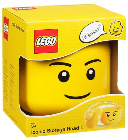Boîte de rangement LEGO® Storage - Grand - Tête - 27 cm - Garçon Boîte de rangement LEGO® Storage - Grand - Tête - 27 cm - Garçon