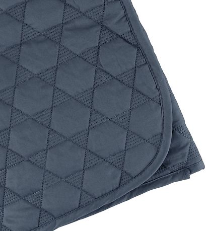 Smallstuff Play Mat - 100x100 - Quilted Steel Blue w. Stars Smallstuff Play Mat - 100x100 - Quilted Steel Blue w. Stars
