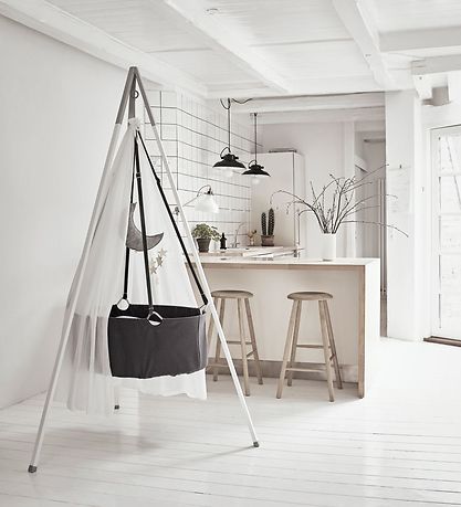 Leander Classic+ Stativ Till Vagga - Alu - 242-275 cm - Vit