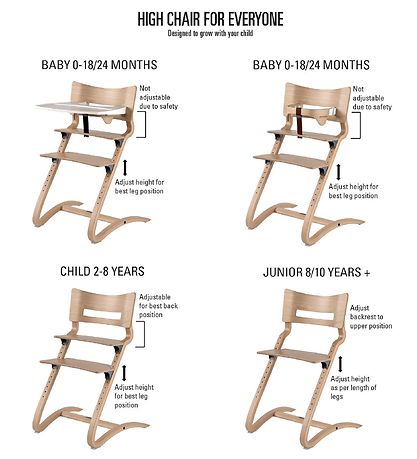 Leander Classic+ Highchair - 55x56x83 cm - Black Leander Classic+ Highchair - 55x56x83 cm - Black