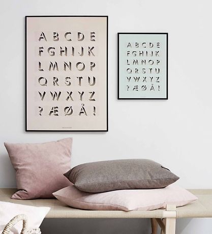 Vissevasse Poster - 50x70 - Abc - Rose Vissevasse Poster - 50x70 - Abc - Rose