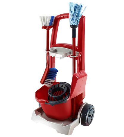 Vileda Junior Cleaning Cart - Toys - Red Vileda Junior Cleaning Cart - Toys - Red