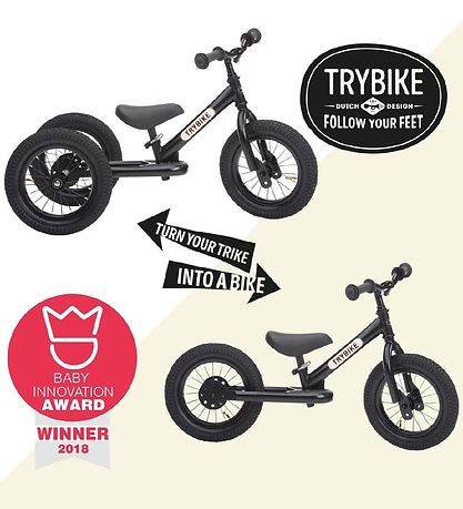 TryBike Springcykel - Steel - Svart TryBike Springcykel - Steel - Svart