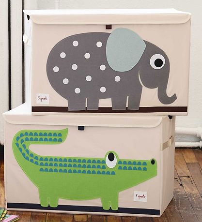 3 Sprouts Storage Box - 38x61x37 - Elephant 3 Sprouts Storage Box - 38x61x37 - Elephant