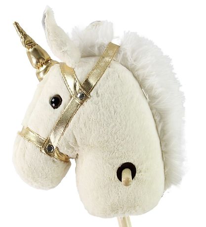 Teddykompaniet Steckenpferd - 100 cm - Weiß Teddykompaniet Steckenpferd - 100 cm - Weiß