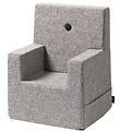 by KlipKlap Armchair - Kids Chair XL - 63x49x42 cm - Multi Grey/
