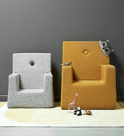 by KlipKlap Armchair - Kids Chair XL - 63x49x42 cm - Multi Grey/ by KlipKlap Armchair - Kids Chair XL - 63x49x42 cm - Multi Grey/