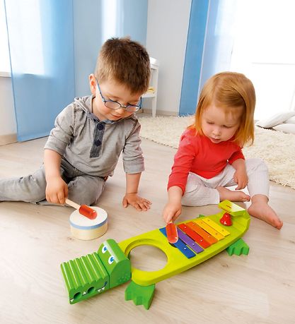 HABA Xylophone - Crocodile - Green