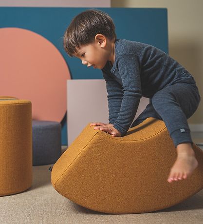 by KlipKlap Tumble Toy - Rainbow - 57x27x30 cm - Mustard by KlipKlap Tumble Toy - Rainbow - 57x27x30 cm - Mustard