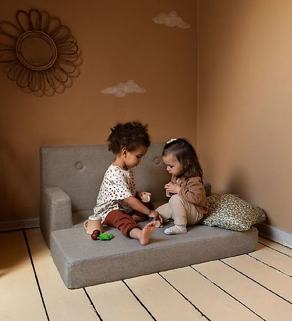 by KlipKlap Sohva - Kids Sohva - 100 cm - Hiekka/Hiekka by KlipKlap Sohva - Kids Sohva - 100 cm - Hiekka/Hiekka