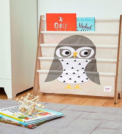 3 Sprouts Bookcase - 62x25x61 - Owl 3 Sprouts Bookcase - 62x25x61 - Owl