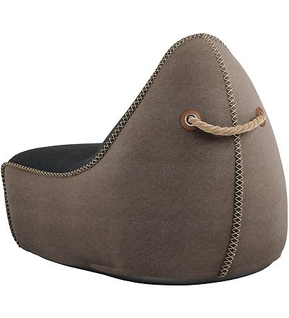 SACKit Beanbag - Canvas Lounge Chair - 96x80x70 cm - Black/Brown SACKit Beanbag - Canvas Lounge Chair - 96x80x70 cm - Black/Brown