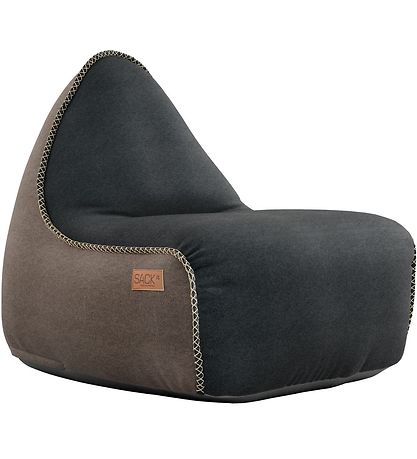 SACKit Beanbag - Canvas Lounge Chair - 96x80x70 cm - Black/Brown SACKit Beanbag - Canvas Lounge Chair - 96x80x70 cm - Black/Brown