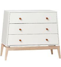 Leander Luna Kommode - 103x52x86White/Eg Leander Luna Kommode - 103x52x86White/Eg