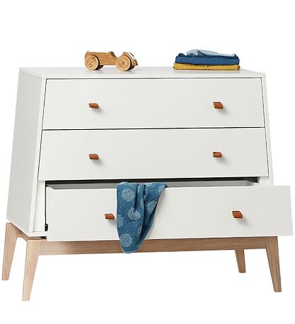 Leander Luna Kommode - 103x52x86valkoinen/Eg Leander Luna Kommode - 103x52x86valkoinen/Eg