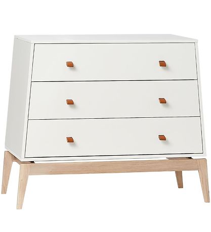 Leander Luna Kommode - 103x52x86valkoinen/Eg Leander Luna Kommode - 103x52x86valkoinen/Eg