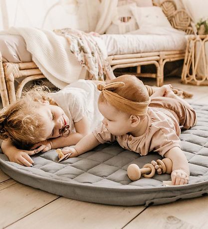 Play&Go Toy Storage Bag Blanket - Ø120 - Soft Organic - Meadow G